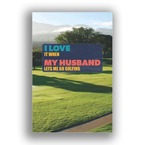 funny golf game journal for women