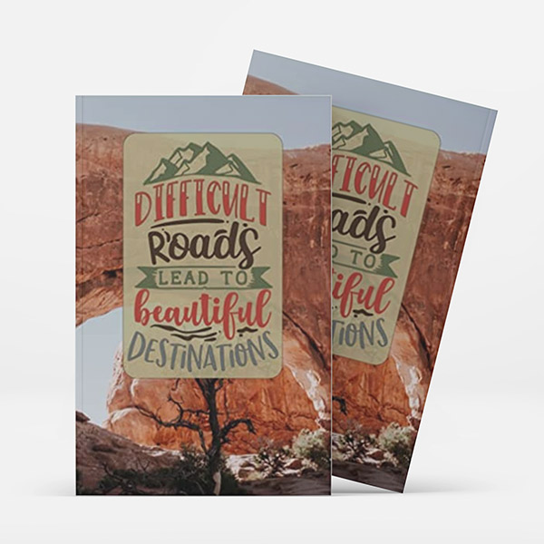 Gift for hikers and adventurers notebook
